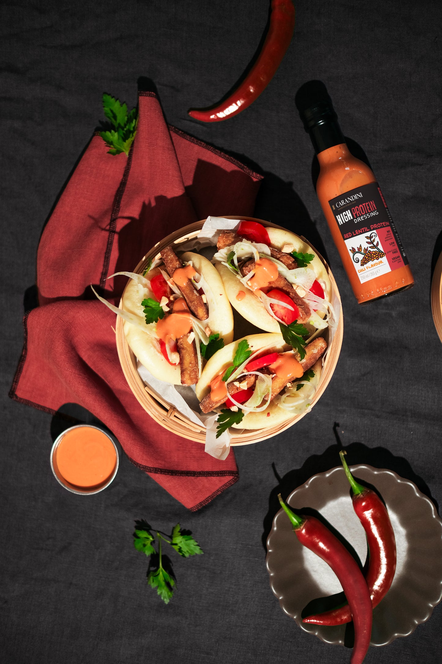 HIGH PROTEIN DRESSING con Proteine delle Lenticchie Rosse - GUSTO PICCANTE