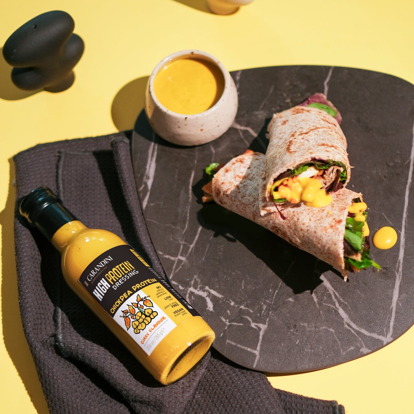 HIGH PROTEIN DRESSING con Proteine dei ceci - GUSTO CURRY