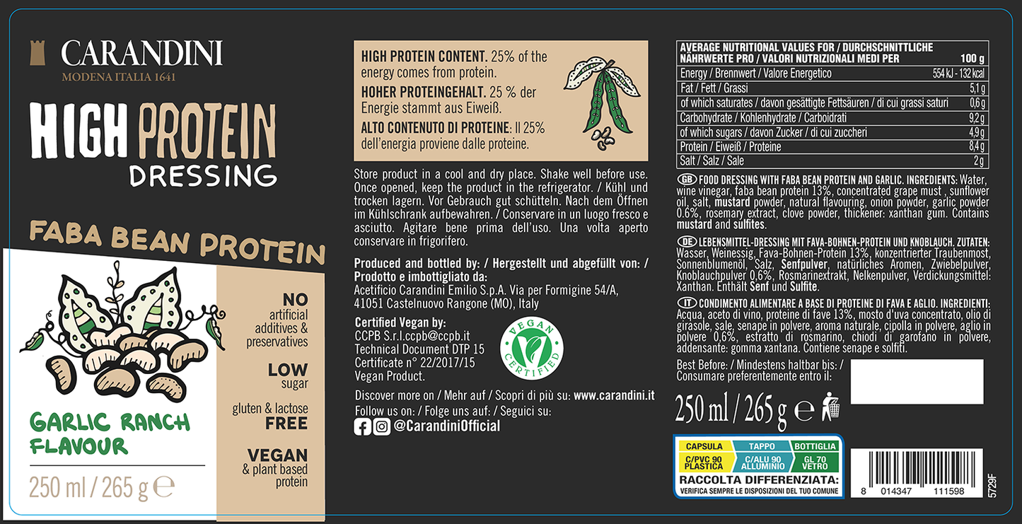 HIGH PROTEIN DRESSING - TRIO