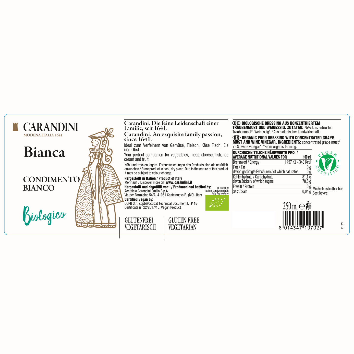 Bianca Condimento Bianco Biologico