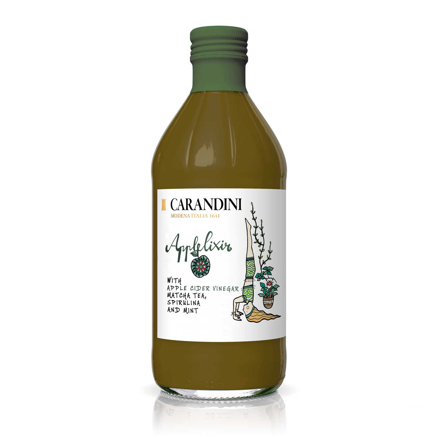 Applelixir con Aceto di Mele, Te Matcha, Spirulina e Menta