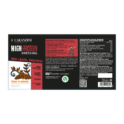 HIGH PROTEIN DRESSING con Proteine delle Lenticchie Rosse - GUSTO PICCANTE