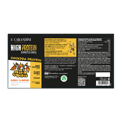 HIGH PROTEIN DRESSING con Proteine dei ceci - GUSTO CURRY