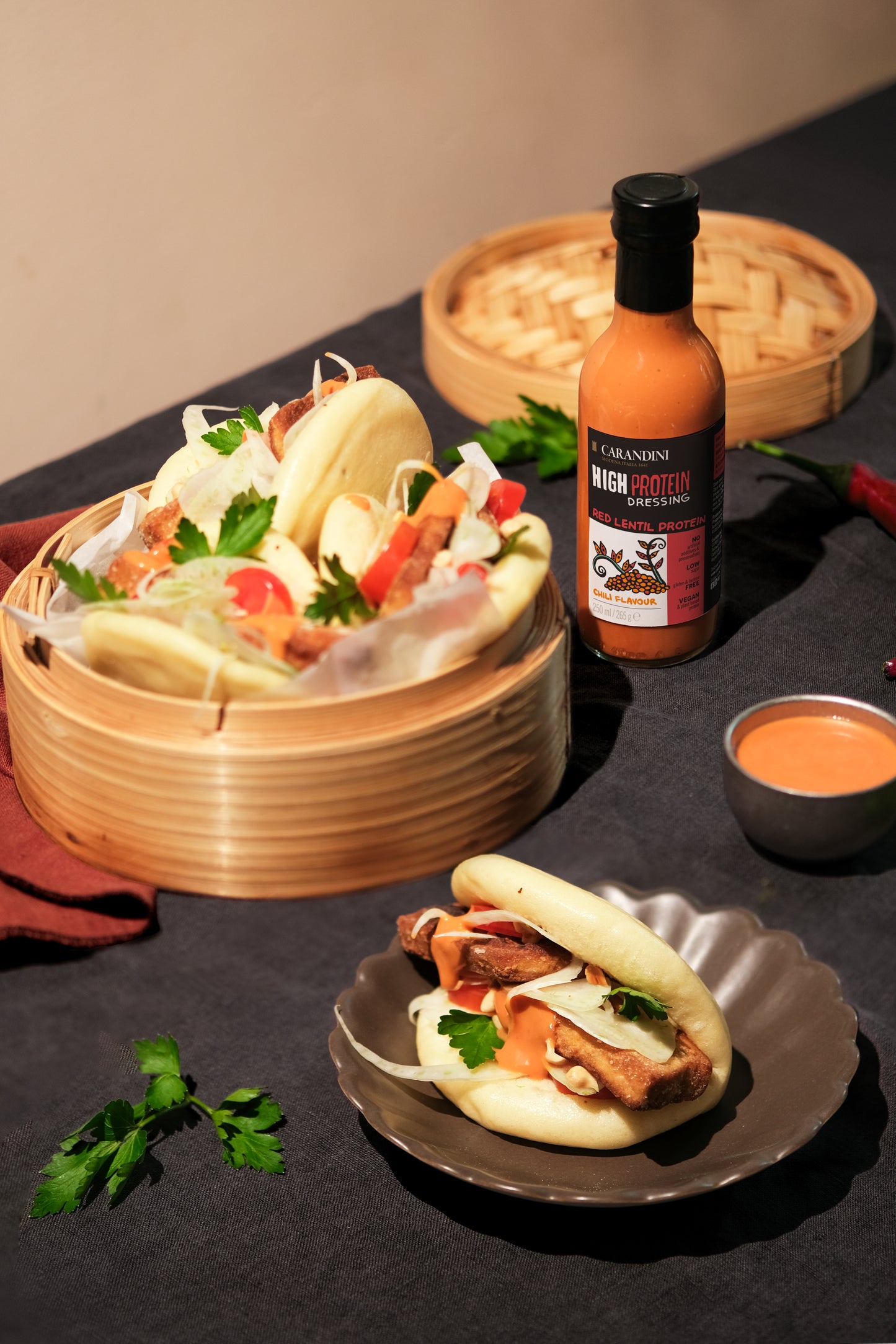 HIGH PROTEIN DRESSING con Proteine delle Lenticchie Rosse - GUSTO PICCANTE