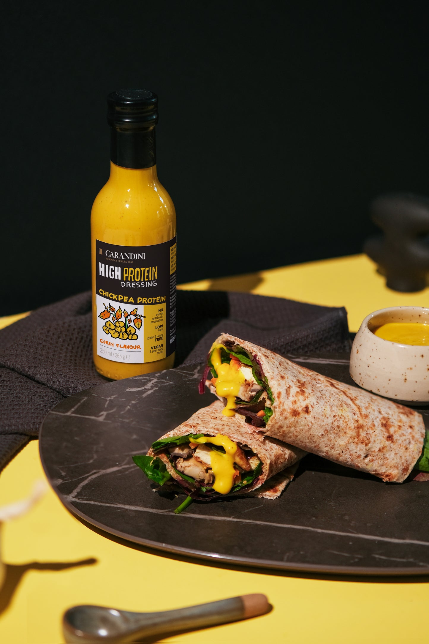 HIGH PROTEIN DRESSING con Proteine dei ceci - GUSTO CURRY