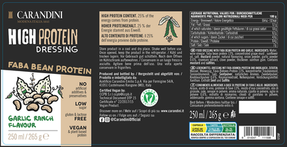 HIGH PROTEIN DRESSING con Proteine della Fava - GUSTO RANCH ALL'AGLIO