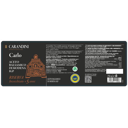 Carlo Aceto Balsamico di Modena Igp Riserva Invecchiato +5 anni