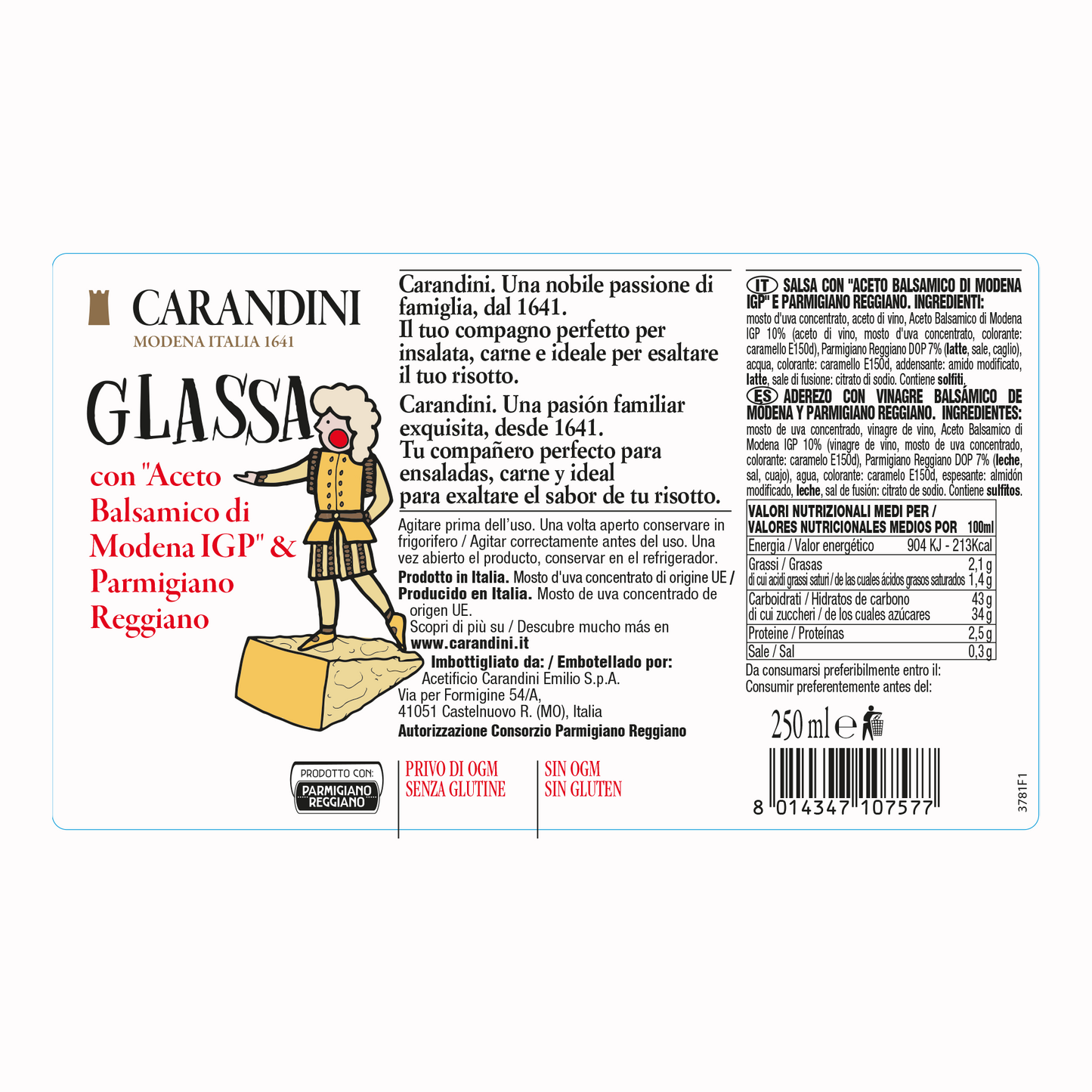 ITALIAN CHEESE DRESSING con Aceto Balsamico di Modena e Parmigiano Reggiano