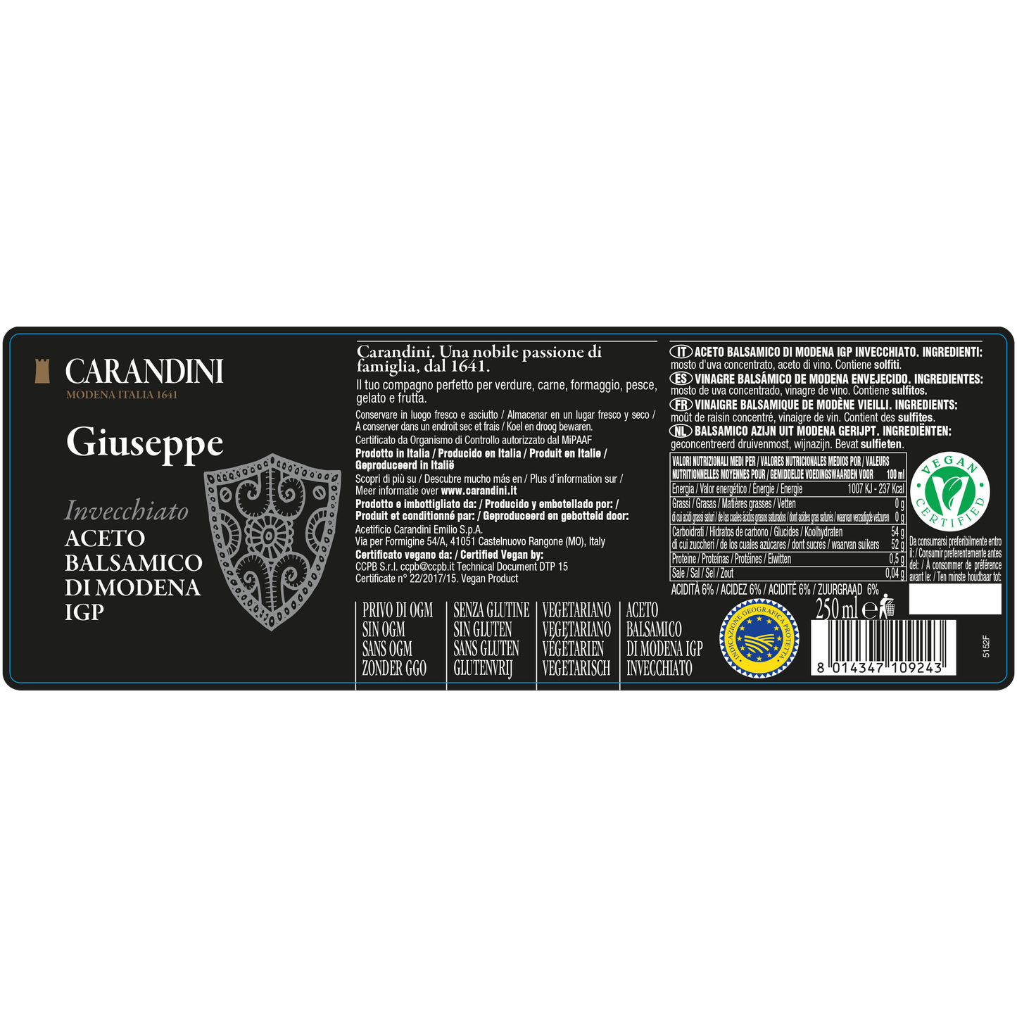 Giuseppe Aceto Balsamico di Modena IGP Invecchiato