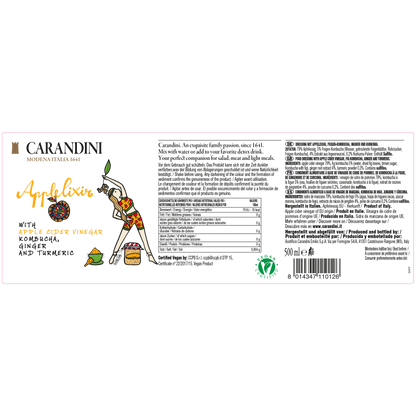 Applelixir con Aceto di Mele, Kombucha, Zenzero e Curcuma