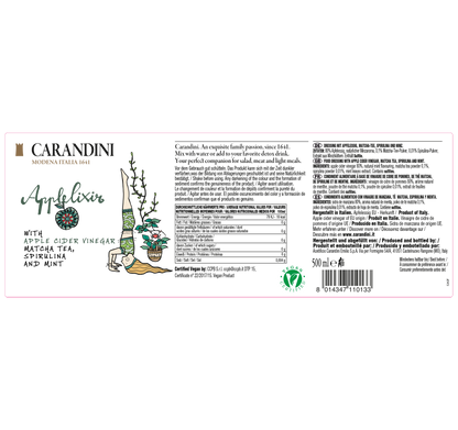 Applelixir con Aceto di Mele, Te Matcha, Spirulina e Menta