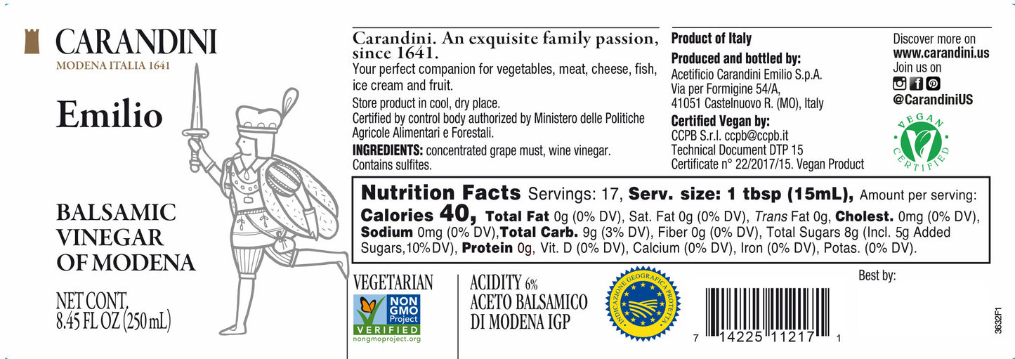 Emilio Argento Aceto Balsamico di Modena IGP