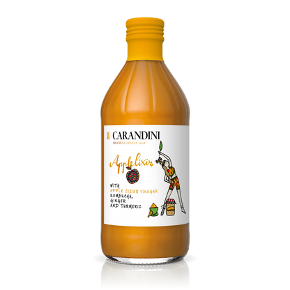 Applelixir con Aceto di Mele, Kombucha, Zenzero e Curcuma