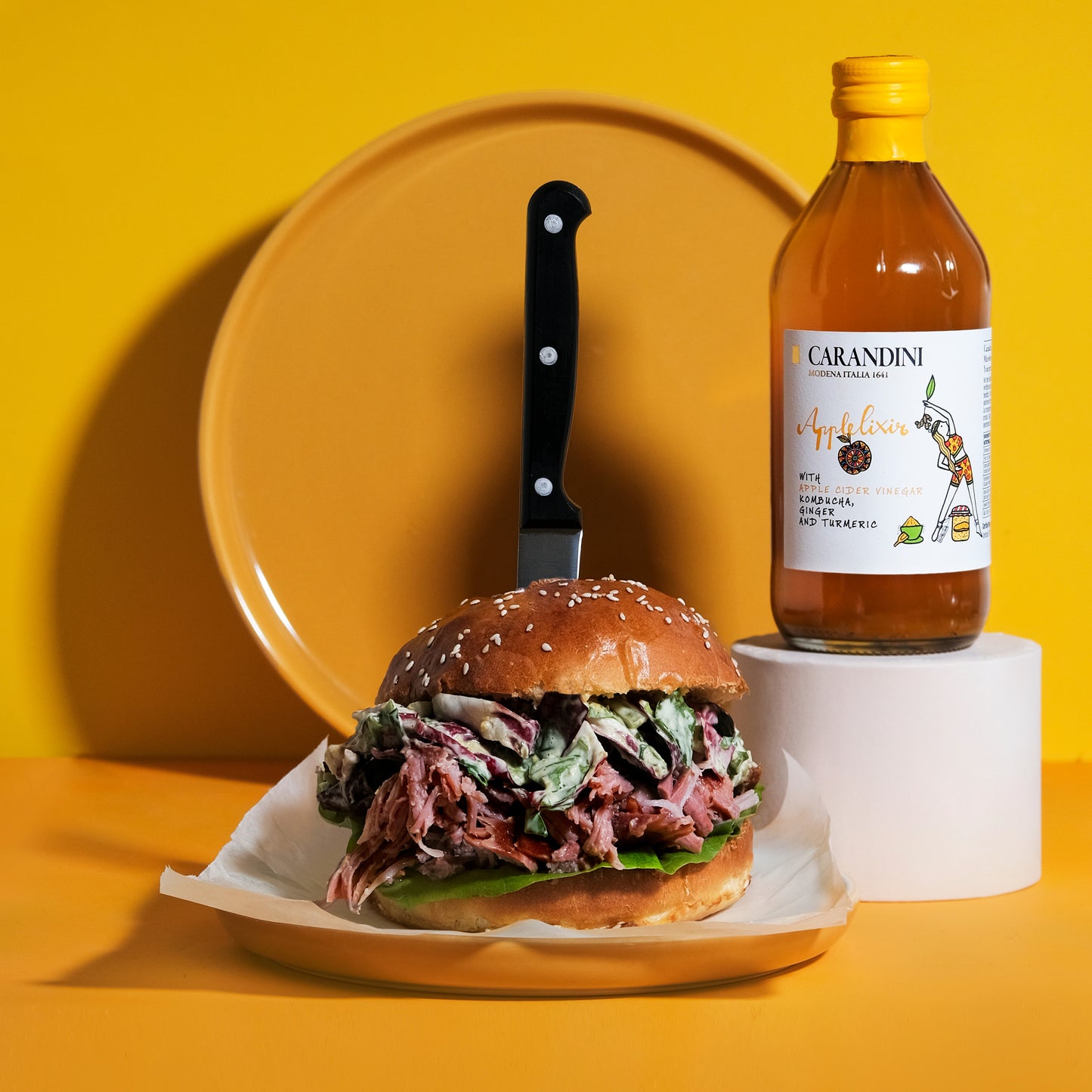 Applelixir con Aceto di Mele, Kombucha, Zenzero e Curcuma